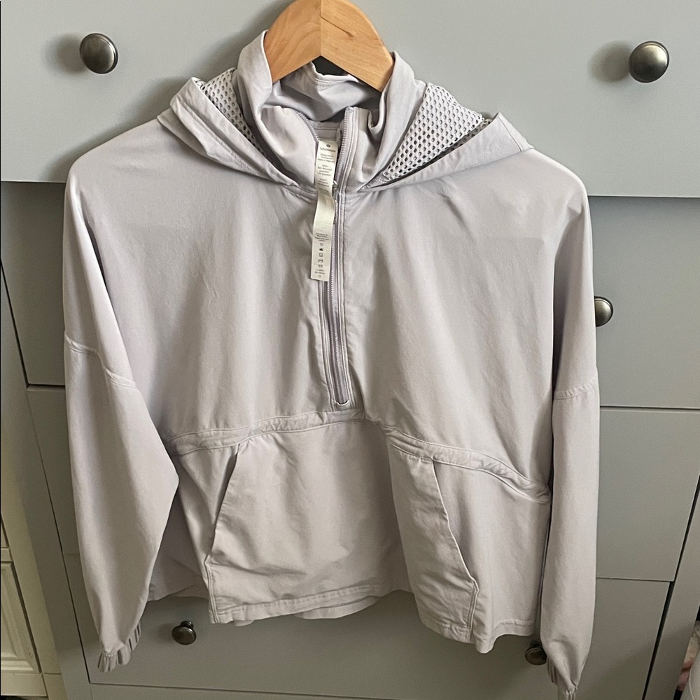 Lululemon Athletica Light Gray Zip-Up Jacket